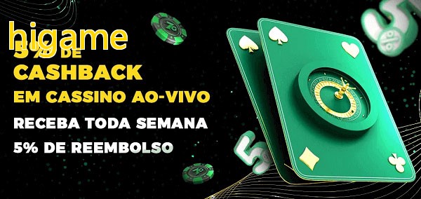 Promoções do cassino ao Vivo higame